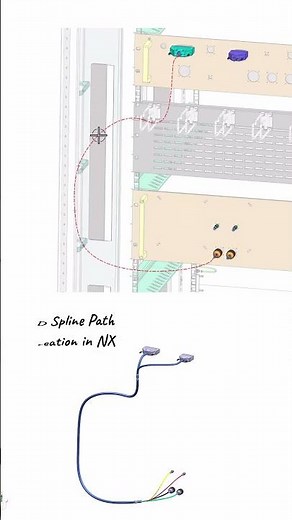 Electrical Routing in NX - Rack Based System #design #engineering #siemens #automotive #aerospace