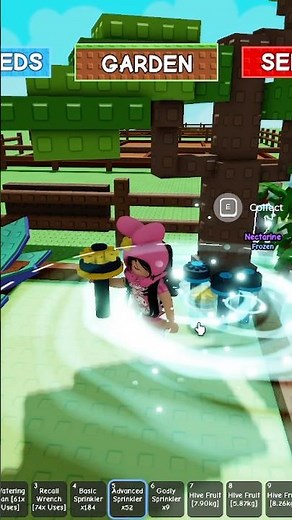 HIVE FRUIT SEED WORTH IT USING SPRINKLER METHOD! #growagarden #roblox