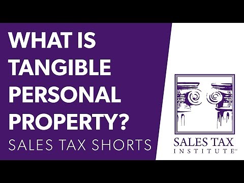 What is Tangible Personal Property? | Sales Tax Shorts