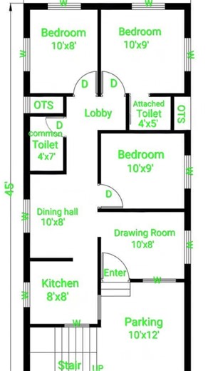 Ghar ka plan kaise karte hai, house plan ground floor, ground floor drawing