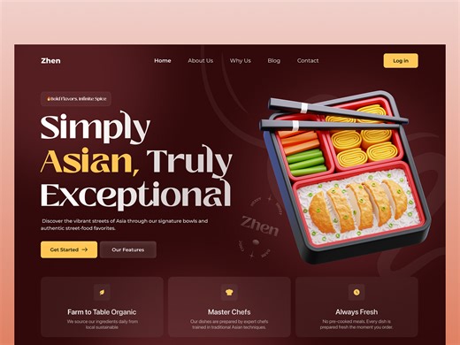 Restaurant Website UI Design