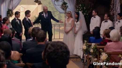 Glee - Brittana And Klaine Wedding And Vows ! (6x08) (HD)