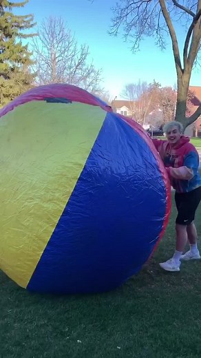 Playing With The World's Largest Beachball! Exciting Beach Fun