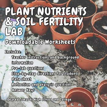 Plant Nutrients & Soil Fertility Lab – NPK Fertilizer Investigation