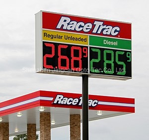 [Hot Item] 12 Inches Outdoor Digital Gas Price LED Sign Display Green Diesel Gas Station Gas Price Sign