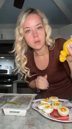 Tiffany Magee on Instagram: "This sounded good to me in my head, so let’s see if this is as good as I thought! I’ve got some warm boiled eggs, added some paprika for a bit of spice, and paired them with a variety of olives from Costco. Let’s try them out… some hits, some misses, but the one with peppers is definitely a winner! Who else loves a good olive and egg combo? 讀"