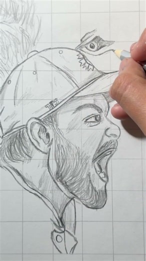 Aggressive King Kohli Sketch! 🦁🔥 | Virat Kohli Lion Face Drawing #art #viratkohli #sketch