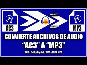 Convertir audio ac3 a mp3 - Audacity