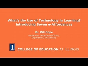 What's the Use of Technology in Learning? Introducing Seven e-Affordances