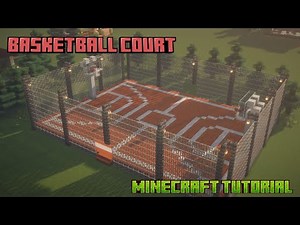 How to build a basketball court in Minecraft - Tutorial