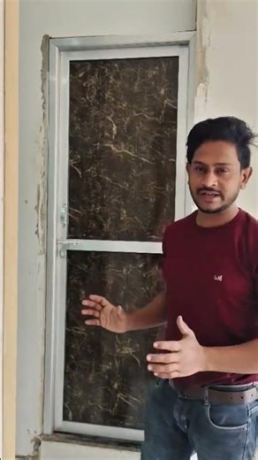 almuniyam ka single door single palla#short real# #aluminiumslidingwindow #aluminiumwork #door