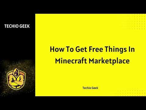 How To Get Free Things In Minecraft Marketplace!