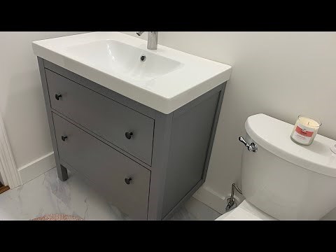 HOW TO install IKEA Hemnes / Odensvik / Dalskär bathroom vanity