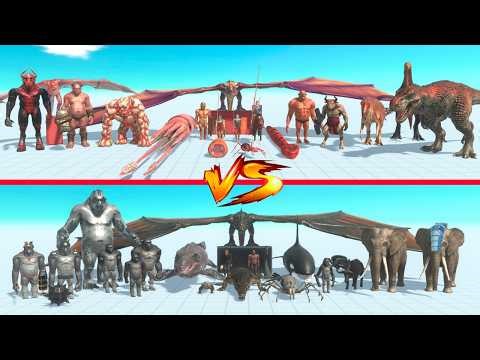 Red Team vs Dark Team - Animal Revolt Battle Simulator
