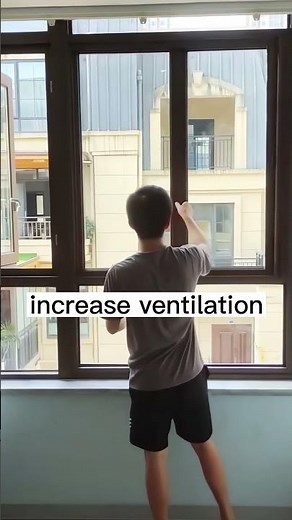 swing large fixed glass change to full open folding window