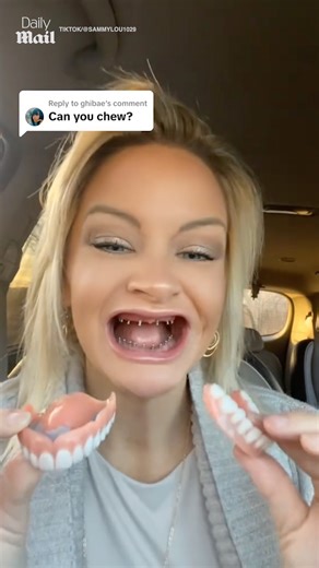 You'd never think she was wearing dentures 🦷 | Daily Mail Entertainment