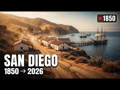 Evolution of San Diego | Fixed Camera Timelapse (1850–2026)