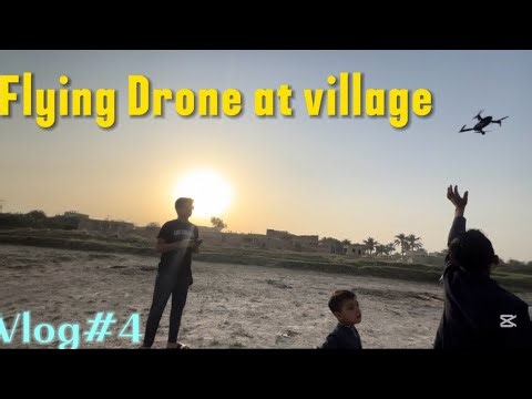 🚁 Drone Flying Over Village | First Drone Flight Test | Amazing Drone