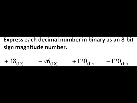 Convert Decimal Numbers to 8-Bit Sign Magnitude Binary | Step-by-Step Tutorial 29