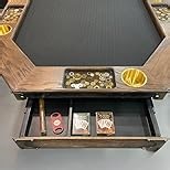 Mount-It! Under Desk Storage Drawer - Shallow Under Desk Drawer Organizer - Standing Workstation Storage Attachment - 20.7" Width Under Table Counter Pull Out Compartment - Black