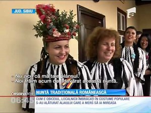 Nuntă tradițională românească în satul Noul Român din judeţul Sibiu