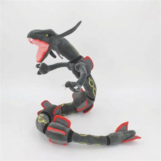 Giant Shiny Rayquaza Plush - 75cm Large Black Dragon Stuffed Toy - Legendary Anime Collectible - Etsy