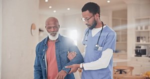 Old Man Patient Nurse Help Walking Stock Footage Video (100% Royalty-free) 1110073123 | Shutterstock