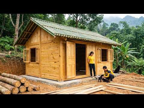 From Empty Land to a Beautiful Wooden Homestead Built Completely by Hand