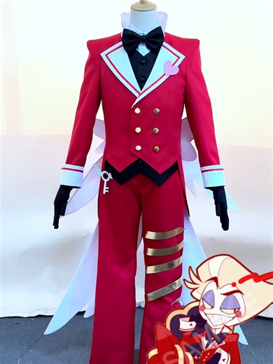Hazbin Hotel Lucifer Red Butler Set #Cosplay #Costume #anime #tv #HazbinHotel #Lucifer