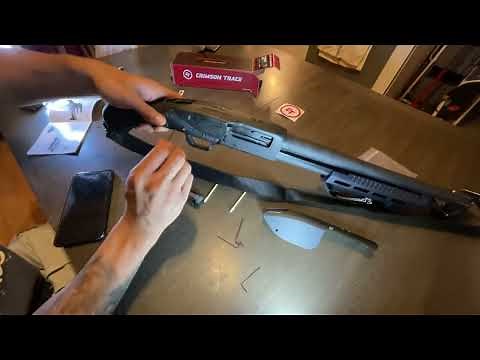 Installing the Crimson Trace Lasersaddle for Mossberg 590 Shockwave