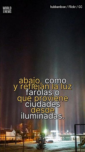 Los pilares de luz explicados por la física #shorts #sabiasque