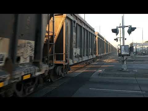 Union Pacific Gardena Rock Train at Slauson Metro Blue line station