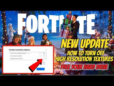 Fortnite How To Turn OFF HD Resolution Textures New Update