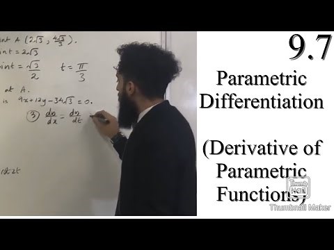 Edexcel A level Maths: 9.7 Parametric Differentiation (Derivative of Parametric Functions)