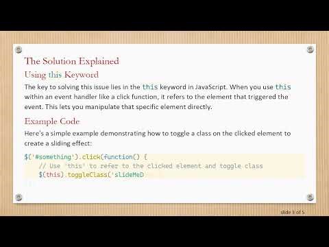 How to Select a Clicked Element in jQuery