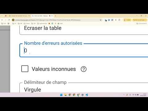 6 - feuilles connectées - charger un fichier CSV