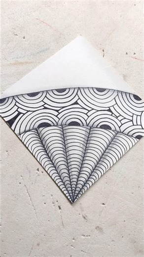 Zentangle Drawing-2 #shorts #zentangleart #3dart