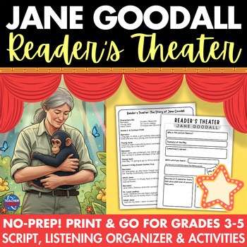 Jane Goodall Biography Readers Theater Play | Women's History Earth Day Activity