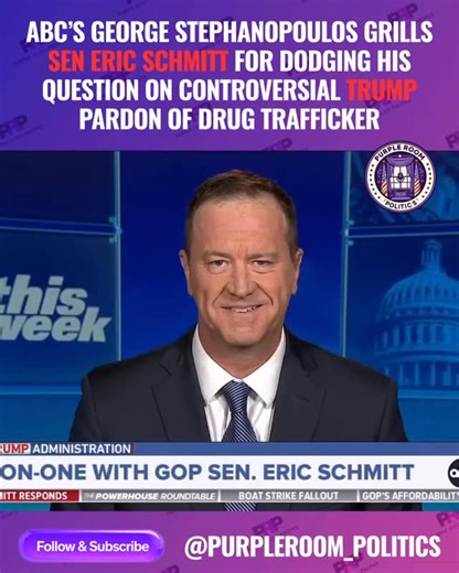During a recent interview on ABC’s This Week, George Stephanopoulos repeatedly pressed Senator Eric Schmitt on whether he supported Donald Trump’s controversial pardon of Juan Orlando Hernández, the former president of Honduras convicted of drug trafficking, but Schmitt dodged the question. Key Interview Details The Subject of the Pardon: Juan Orlando Hernández was convicted in March 2024 of conspiring to bring 400 tons of cocaine and weapons into the U.S. and was serving a 45-year prison senten