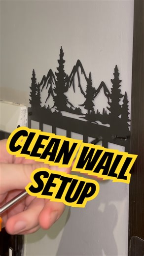 Wall Key Hooks Installation | Clean & Satisfying ASMR | #diy