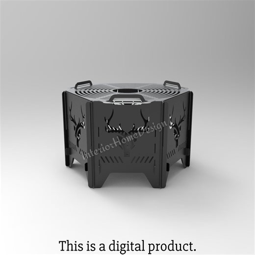 Hexagon Deer Fire Pit Dxf, Dxf Files for Plasma,fire Pit Portable,barbecue Fire Pit,collapsiple Fire Pit, Foldable Fire Pit. - Etsy