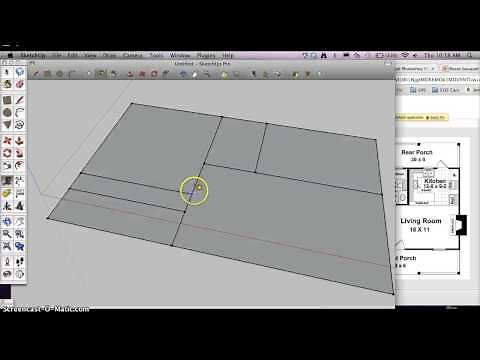 How to start a Architectural Floorplan in Google Sketchup