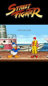 DONALD DUCK VS MCDON@LD ! #StreetFighterII #donaldduck #Donald #streetfighter | Flash Back Games