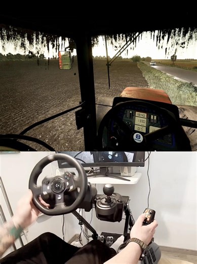 New Holland G240 Kuhn Espro seeder Steering Wheel Thrustmaster Farmstick #dkgc #fs25 #farming #farm