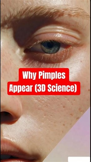 This Is Why Pimples Appear (3D Science) #shorts #pimple #pimplepopping