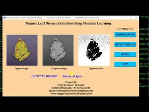 Python Code for Tomato Leaf Disease Detection Using CNN Convolutional Neural Network