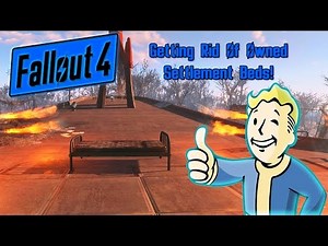 Fallout 4 Tutorial! How To Scrap Owned Beds!