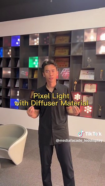 Pixel Light with Diffuser Material#mediafacade #led #light #pixel#diffuser