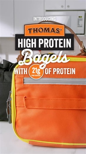 Start your day with a Thomas’ High Protein Bagel! It’s the tastiest way to add 21g of protein and more to breakfast. | Thomas’ Breakfast