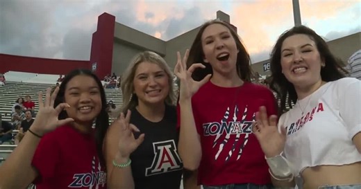 Fan favorites: 'Bear Down' and Wildcat hand sign are Absolutely Arizona